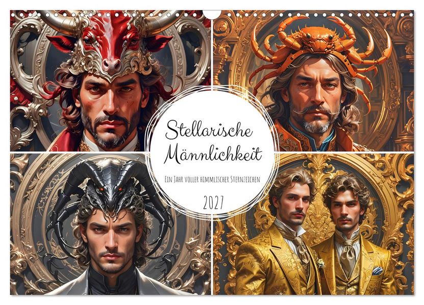 Stellarische Männlichkeit (Wandkalender 2027 DIN A3 quer) CALVENDO Monatskalender