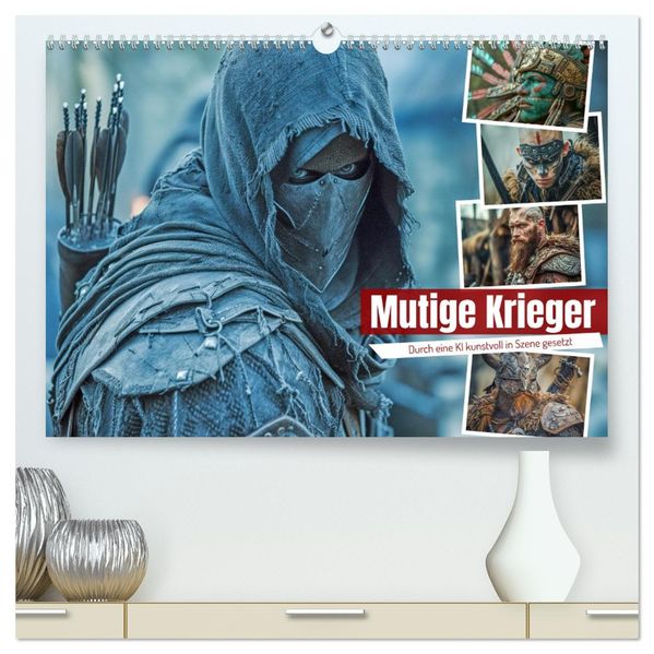Mutige Krieger (hochwertiger Premium Wandkalender 2027 DIN A2 quer) Kunstdruck in Hochglanz