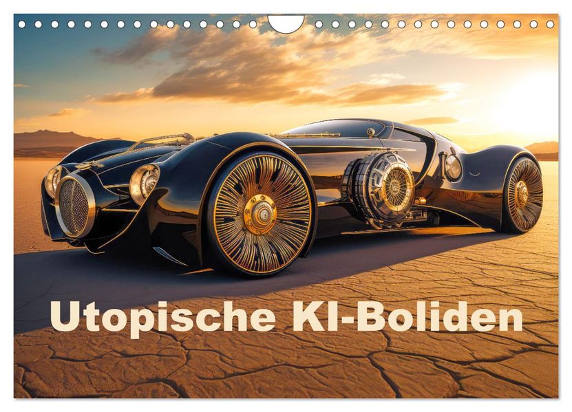 Utopische KI-Boliden (Wandkalender 2027 DIN A4 quer) CALVENDO Monatskalender