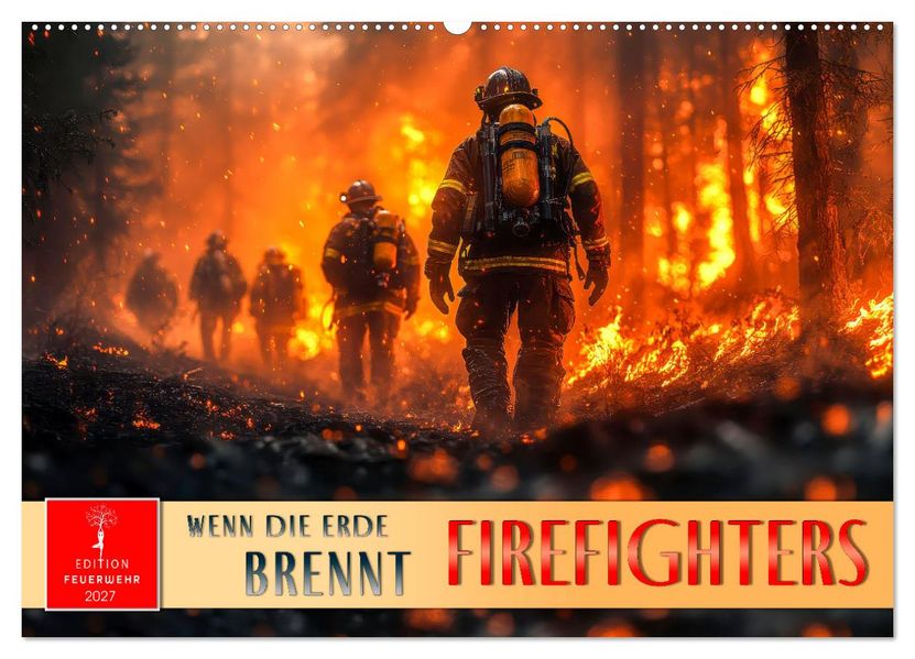 Firefighters - wenn die Erde brennt (Wandkalender 2027 DIN A2 quer) CALVENDO Monatskalender