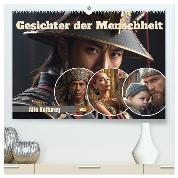 Gesichter der Menschheit (hochwertiger Premium Wandkalender 2027 DIN A2 quer) Kunstdruck in Hochglanz