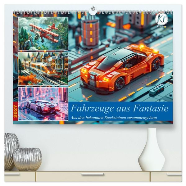 Fahrzeuge aus Fantasie (hochwertiger Premium Wandkalender 2027 DIN A2 quer) Kunstdruck in Hochglanz