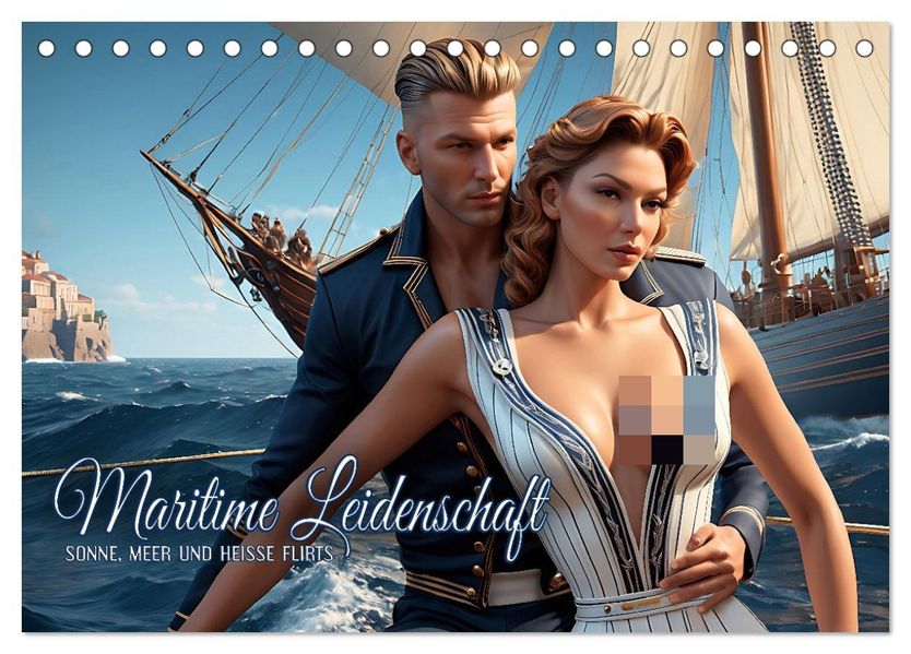 Maritime Leidenschaft - Sonne Meer und heiße Flirts (Tischkalender 2027 DIN A5 quer) CALVENDO Monatskalender