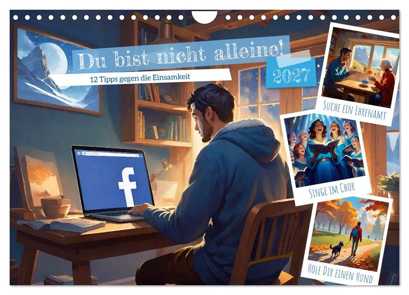 Du bist nicht alleine! (Wandkalender 2027 DIN A4 quer) CALVENDO Monatskalender