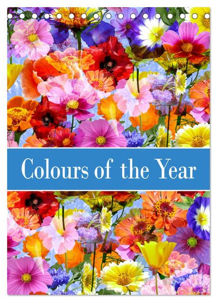 Colours of the Year (Desk Calendar 2027 DIN A5 portrait) CALVENDO 12 Month DeskCalendar