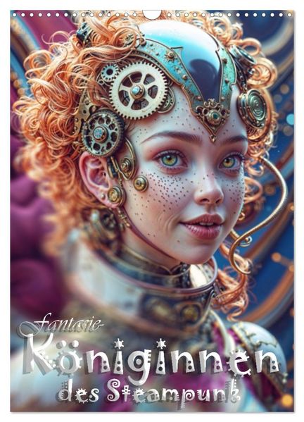 Fantasie-Königinnen des Steampunk - Digitale Kunst (Wandkalender 2027 DIN A3 hoch) CALVENDO Monatskalender