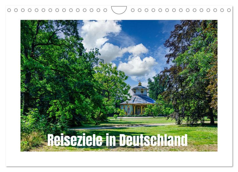 Reiseziele in Deutschland (Wandkalender 2027 DIN A4 quer) CALVENDO Monatskalender