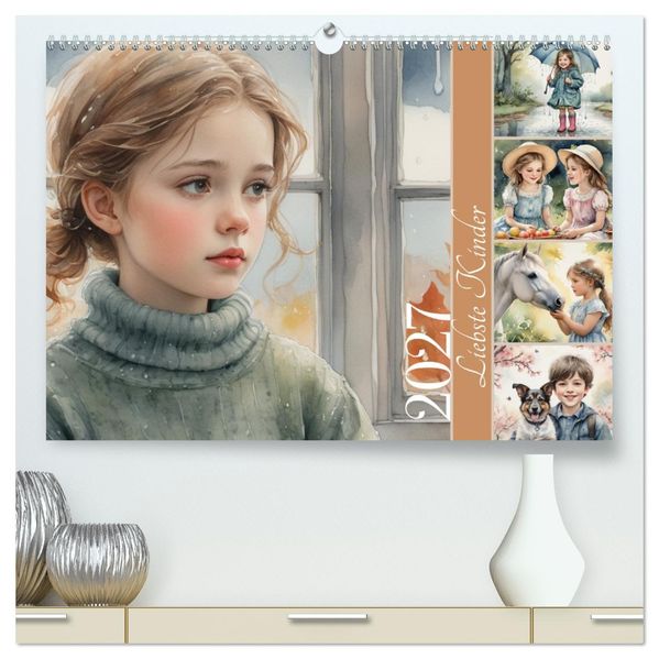 Liebste Kinder (hochwertiger Premium Wandkalender 2027 DIN A2 quer) Kunstdruck in Hochglanz