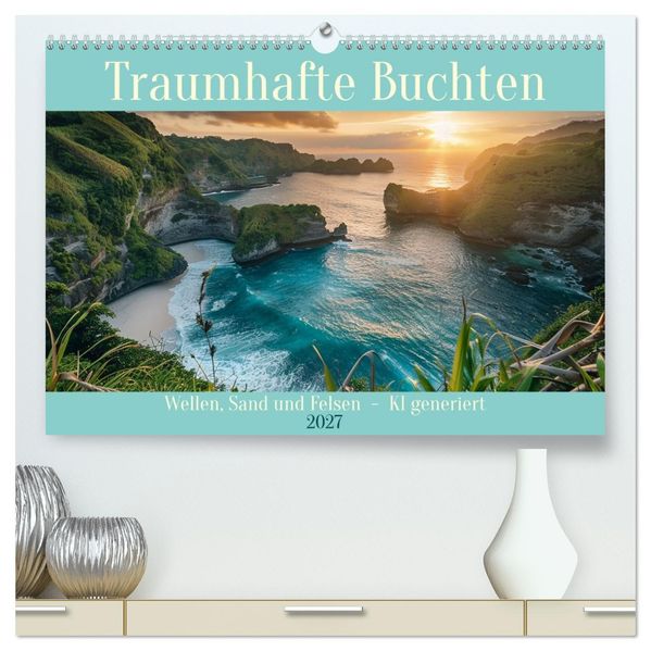 Traumhafte Buchten (hochwertiger Premium Wandkalender 2027 DIN A2 quer) Kunstdruck in Hochglanz