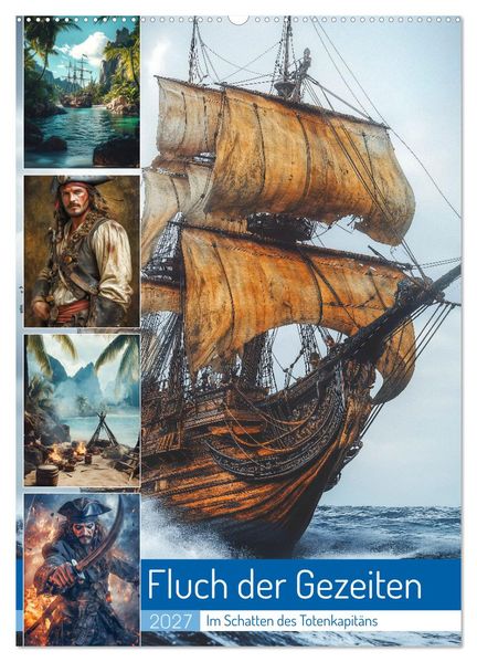Fluch der Gezeiten (Wandkalender 2027 DIN A2 hoch) CALVENDO Monatskalender