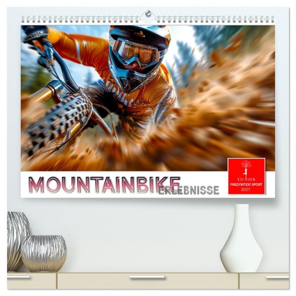 Mountainbike Erlebnisse (hochwertiger Premium Wandkalender 2027 DIN A2 quer) Kunstdruck in Hochglanz