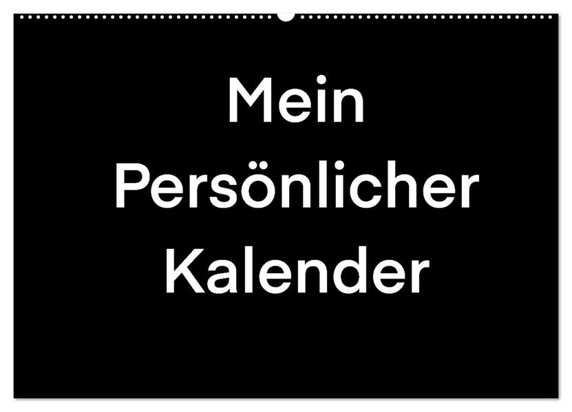 Mein Persönlicher Kalender (Wandkalender 2027 DIN A2 quer) CALVENDO Monatskalender
