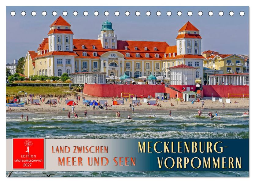 Mecklenburg-Vorpommern - Land zwischen Meer und Seen (Tischkalender 2027 DIN A5 quer) CALVENDO Monatskalender