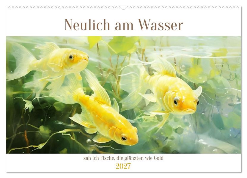 Neulich am Wasser (Wandkalender 2027 DIN A2 quer) CALVENDO Monatskalender