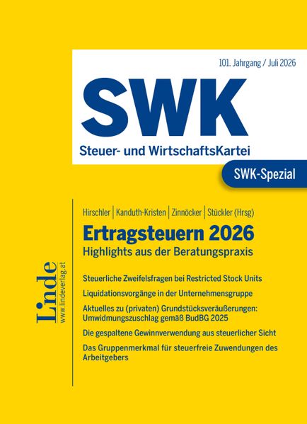 SWK-Spezial Ertragsteuern 2026