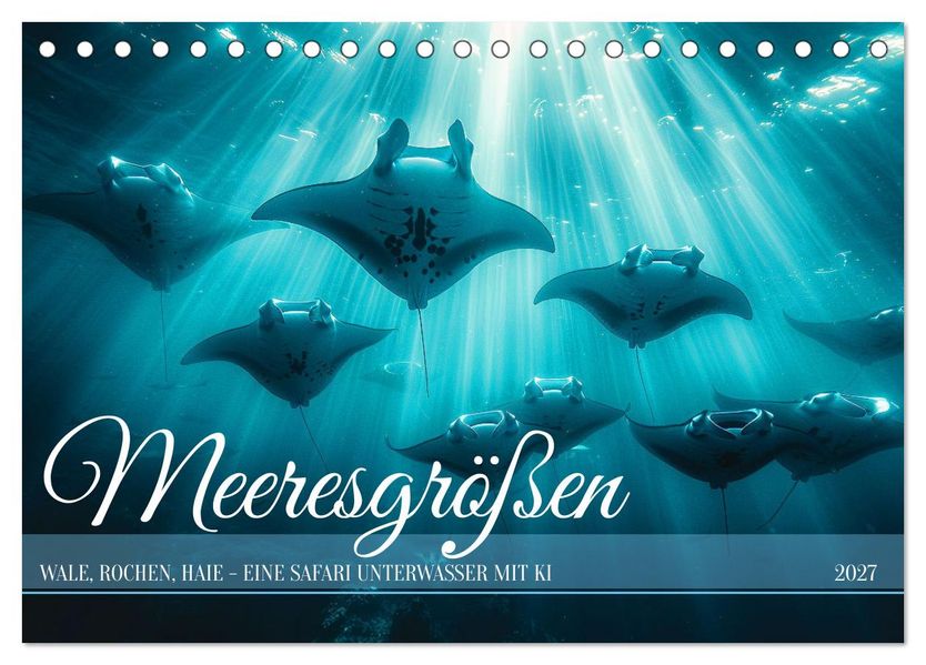 Meeresgrößen (Tischkalender 2027 DIN A5 quer) CALVENDO Monatskalender