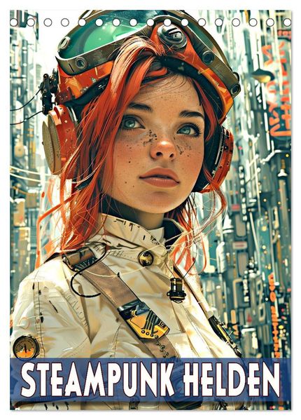 Steampunk Helden (Tischkalender 2027 DIN A5 hoch) CALVENDO Monatskalender