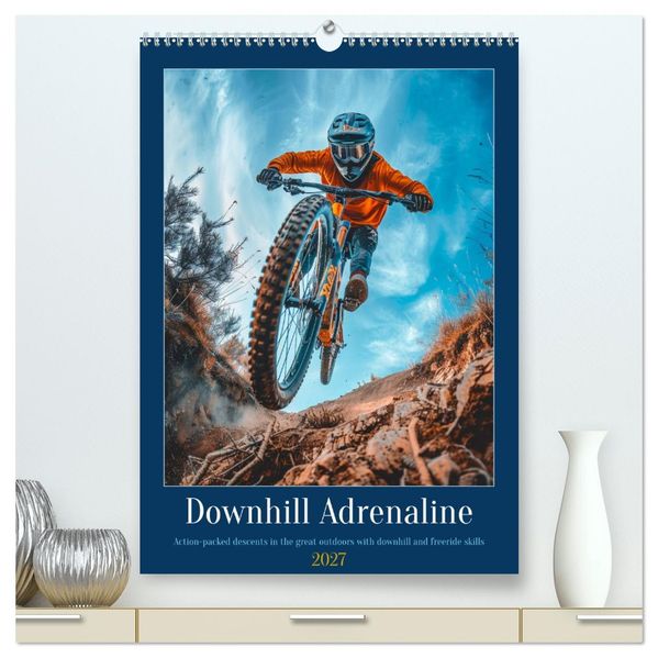Downhill Adrenaline (High Quality Premium Wall Calendar 2027 DIN A2 portrait)CALVENDO 12 Month Wall Calendar