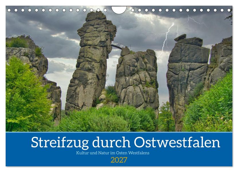 Streifzug durch Ostwestfalen (Wandkalender 2027 DIN A4 quer) CALVENDO Monatskalender