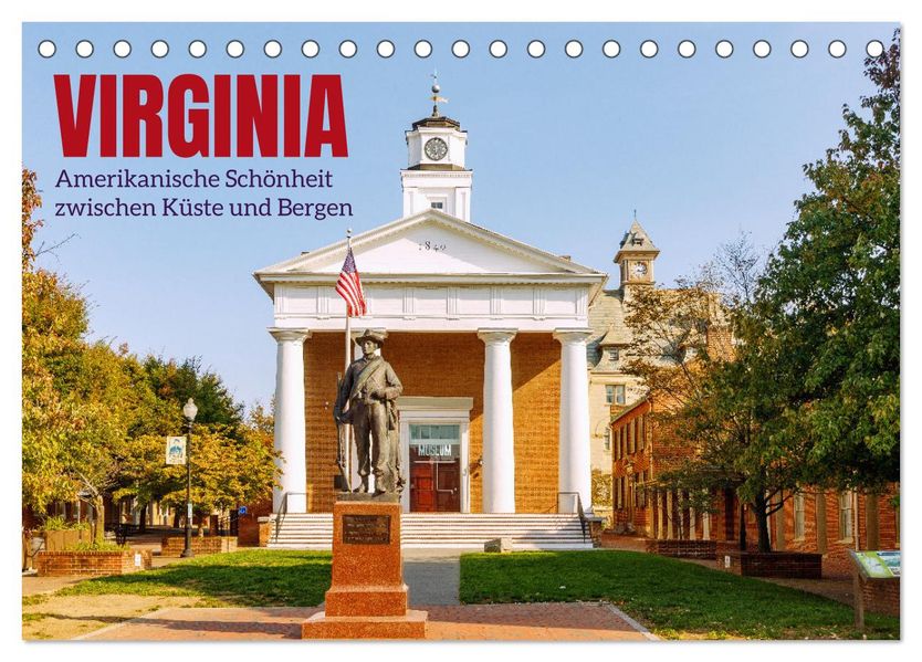 Virginia. Amerikanische Schönheit zwischen Küste und Bergen (Tischkalender 2027 DIN A5 quer) CALVENDO Monatskalender
