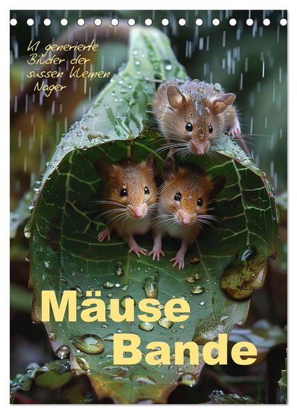 Mäusebande (Tischkalender 2027 DIN A5 hoch) CALVENDO Monatskalender