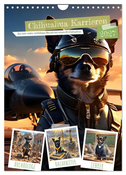 Chihuahua Karrieren (Wandkalender 2027 DIN A4 hoch) CALVENDO Monatskalender