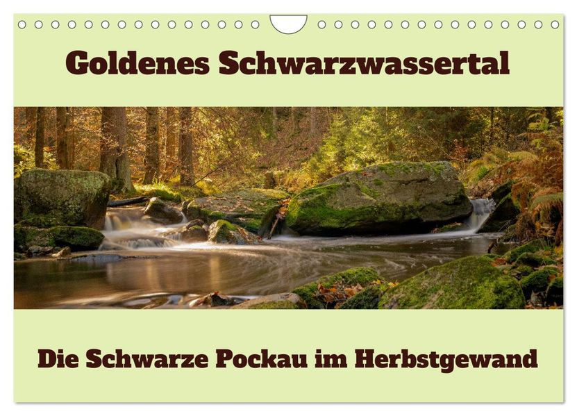 Die schwarze Pockau im Herbstgewand (Wandkalender 2027 DIN A4 quer) CALVENDO Monatskalender