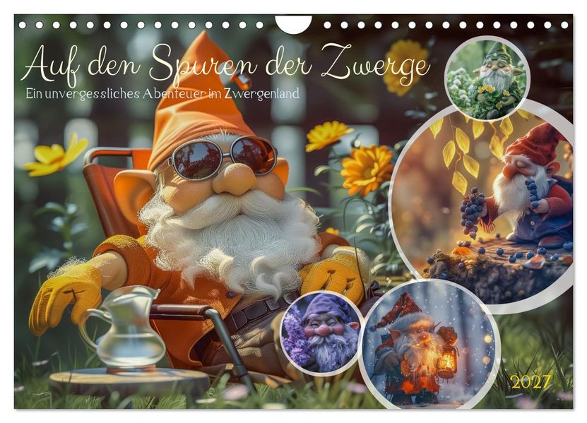 Auf den Spuren der Zwerge (Wandkalender 2027 DIN A4 quer) CALVENDO Monatskalender