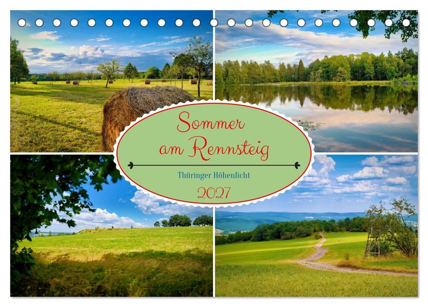 Sommer am Rennsteig (Tischkalender 2027 DIN A5 quer) CALVENDO Monatskalender
