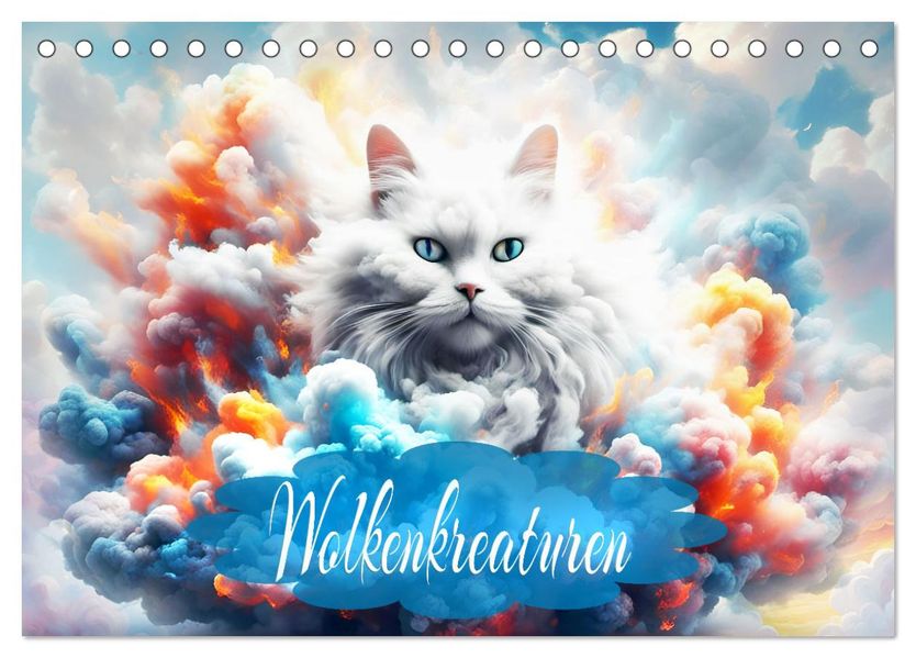 Wolkenkreaturen (Tischkalender 2027 DIN A5 quer) CALVENDO Monatskalender