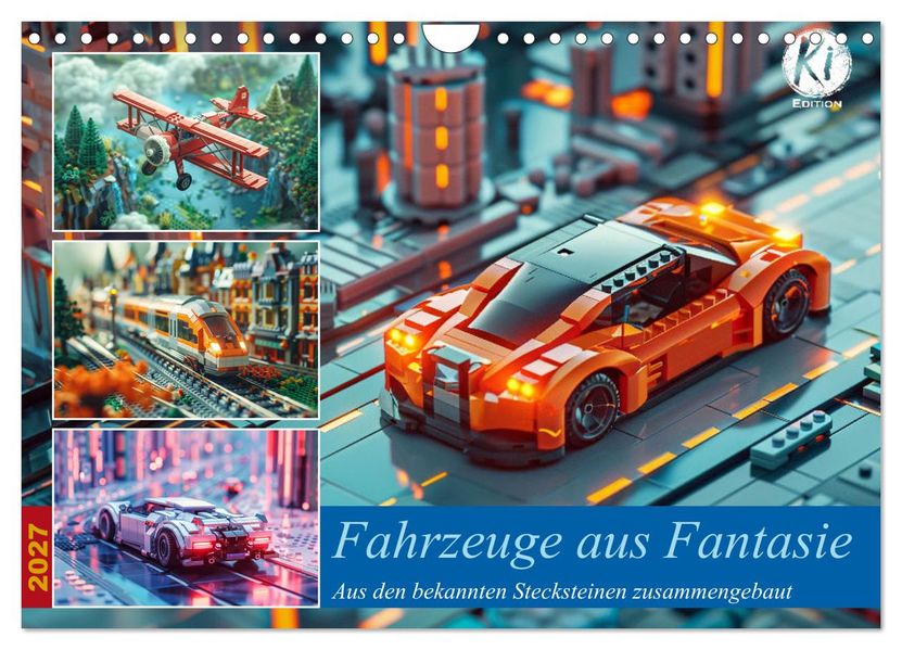 Fahrzeuge aus Fantasie (Wandkalender 2027 DIN A4 quer) CALVENDO Monatskalender