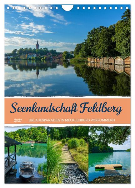 Seenlandschaft Feldberg (Wandkalender 2027 DIN A4 hoch) CALVENDO Monatskalender