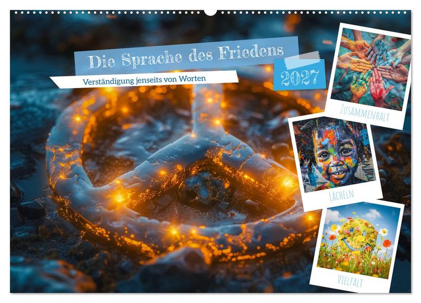 Die Sprache des Friedens (Wandkalender 2027 DIN A2 quer) CALVENDO Monatskalender