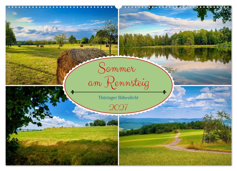 Sommer am Rennsteig (Wandkalender 2027 DIN A2 quer) CALVENDO Monatskalender