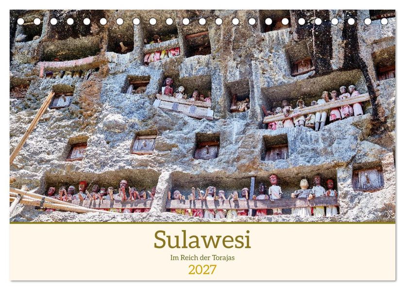 Sulawesi Im Reich der Torajas (Tischkalender 2027 DIN A5 quer) CALVENDO Monatskalender