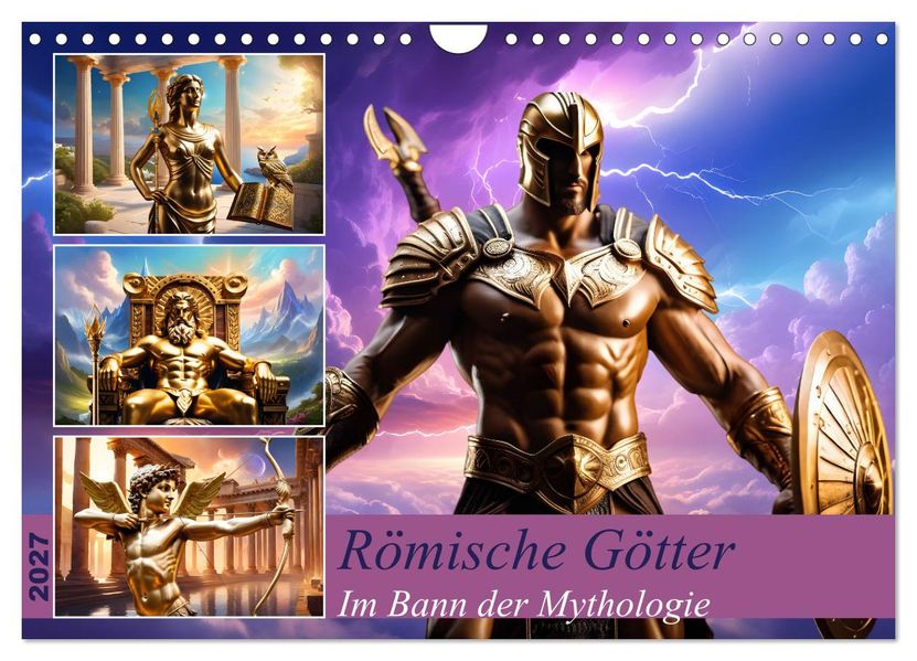 Römische Götter (Wandkalender 2027 DIN A4 quer) CALVENDO Monatskalender