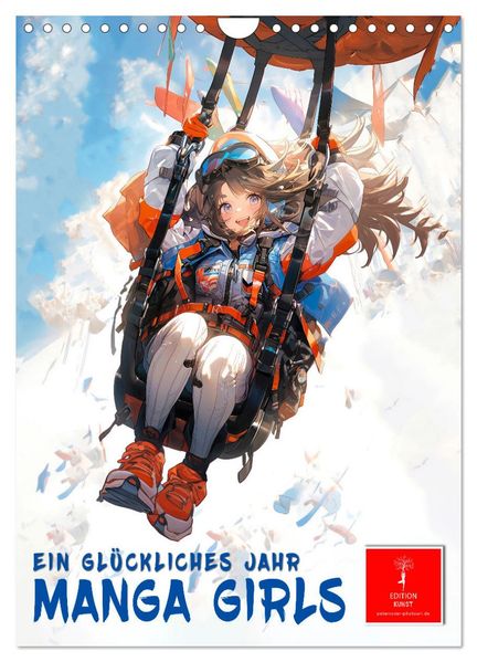 Manga Girls - ein glückliches Jahr (Wandkalender 2027 DIN A4 hoch) CALVENDO Monatskalender