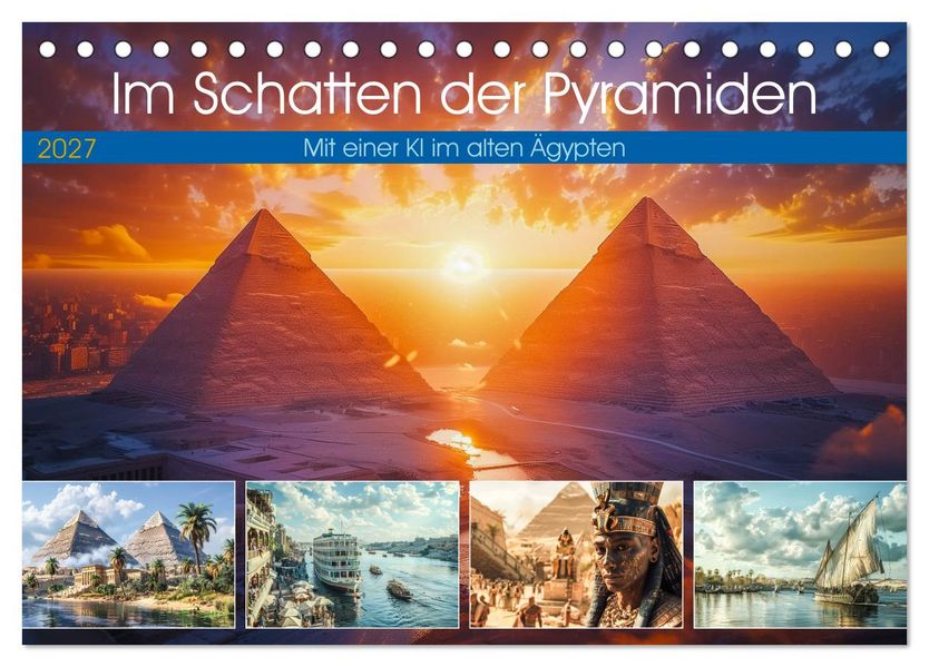 Im Schatten der Pyramiden (Tischkalender 2027 DIN A5 quer) CALVENDO Monatskalender