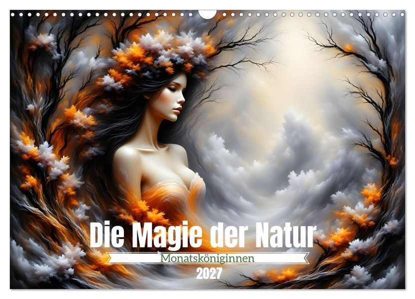 Die Magie der Natur Monatsköniginnen (Wandkalender 2027 DIN A3 quer) CALVENDO Monatskalender