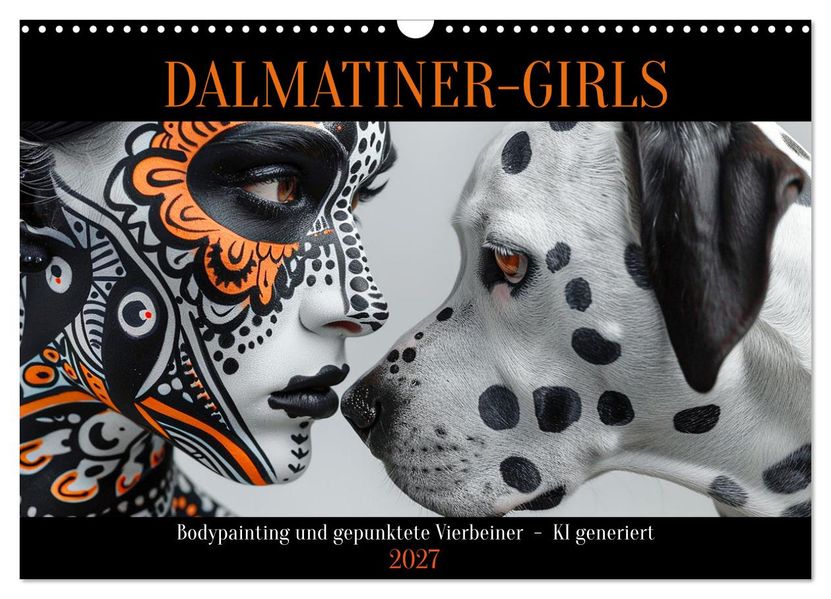 Dalmatinergirls (Wandkalender 2027 DIN A3 quer) CALVENDO Monatskalender