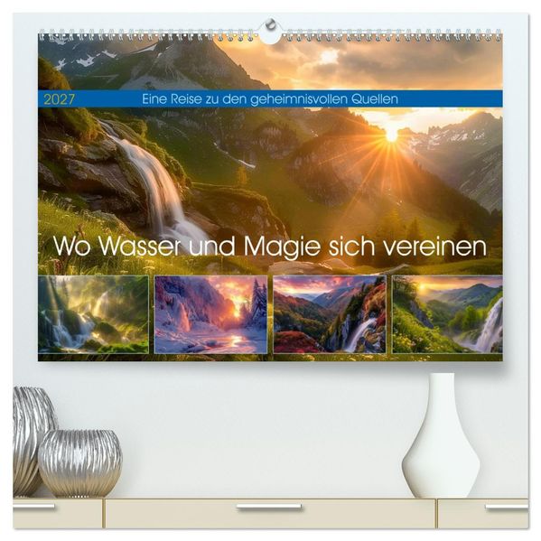 Wo Wasser und Magie sich vereinen (hochwertiger Premium Wandkalender 2027 DIN A2 quer) Kunstdruck in Hochglanz