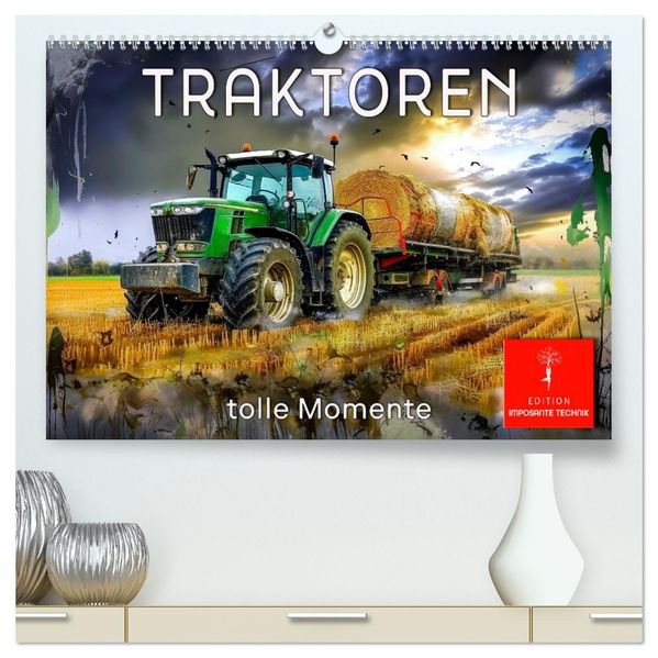 Traktoren - tolle Momente (hochwertiger Premium Wandkalender 2027 DIN A2 quer) Kunstdruck in Hochglanz