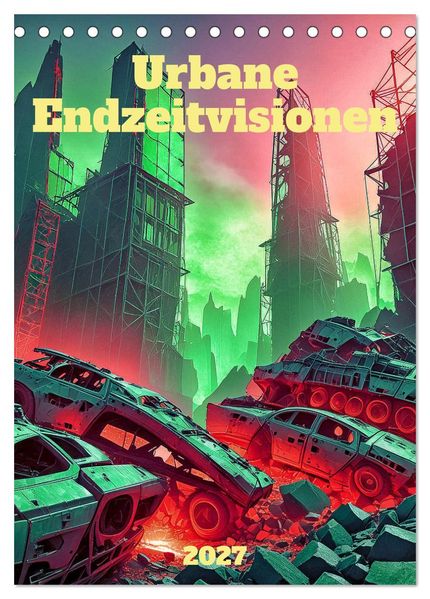 Urbane Endzeitvisionen (Tischkalender 2027 DIN A5 hoch) CALVENDO Monatskalender