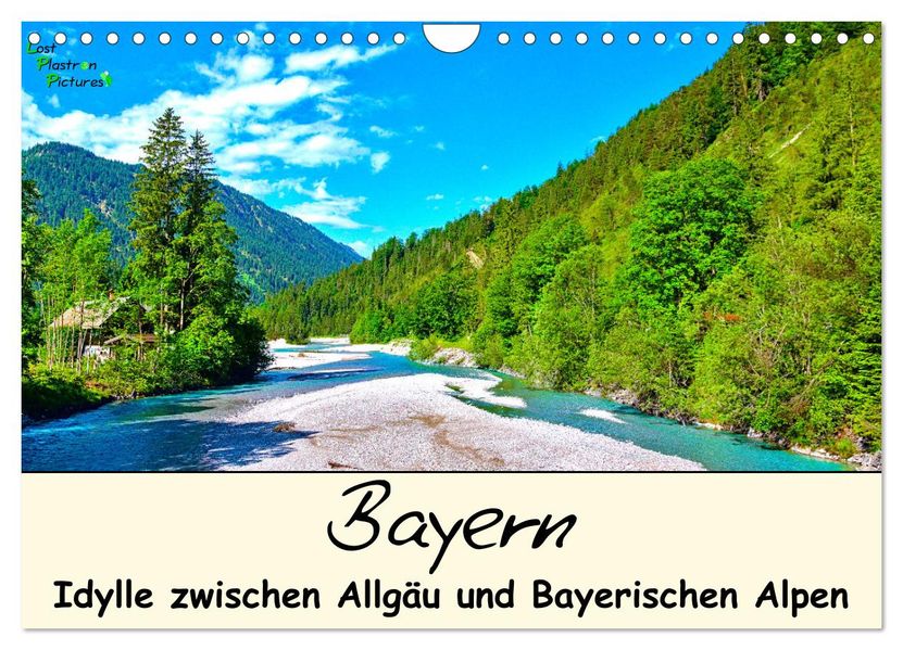 Bayern - Idylle zwischen Allgäu und Bayerischen Alpen (Wandkalender 2027 DIN A4 quer) CALVENDO Monatskalender