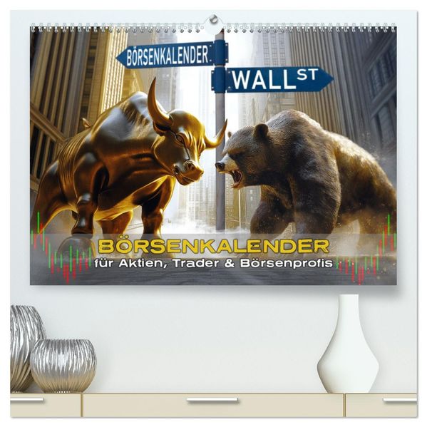 Börsenkalender - der Kalender für Aktien Trader und Börsenprofis. (hochwertiger Premium Wandkalender 2027 DIN A2 quer) Kunstdruck in Hochglanz