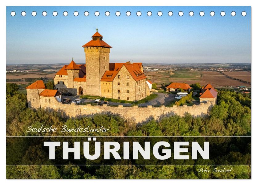 Deutsche Bundesländer - Thüringen (Tischkalender 2027 DIN A5 quer) CALVENDO Monatskalender