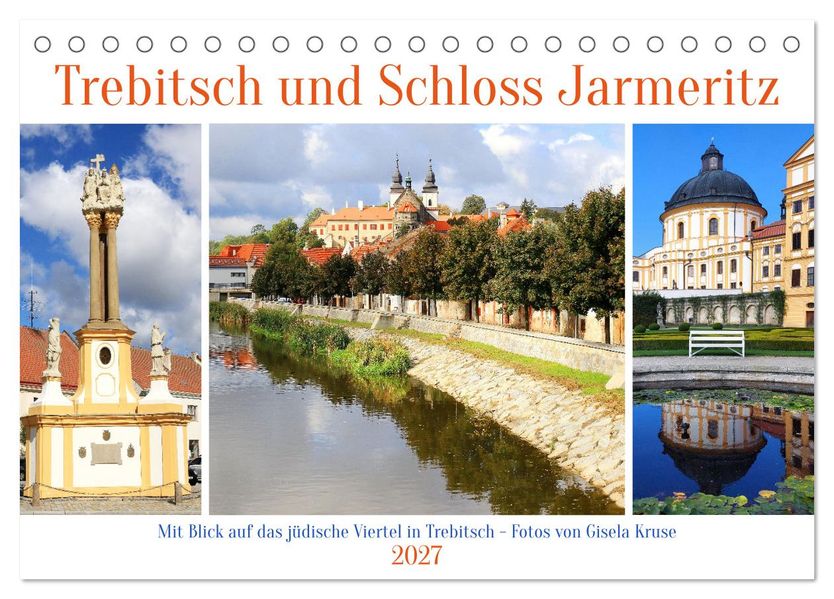 Trebitsch und Schloss Jarmeritz (Tischkalender 2027 DIN A5 quer) CALVENDO Monatskalender