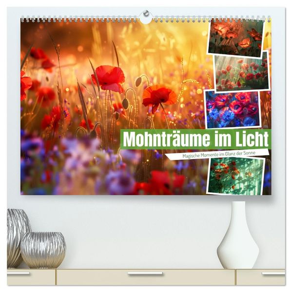 Mohnträume im Licht (hochwertiger Premium Wandkalender 2027 DIN A2 quer) Kunstdruck in Hochglanz