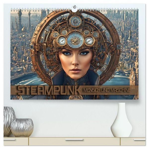 Steampunk - Mensch und Maschine (hochwertiger Premium Wandkalender 2027 DIN A2 quer) Kunstdruck in Hochglanz