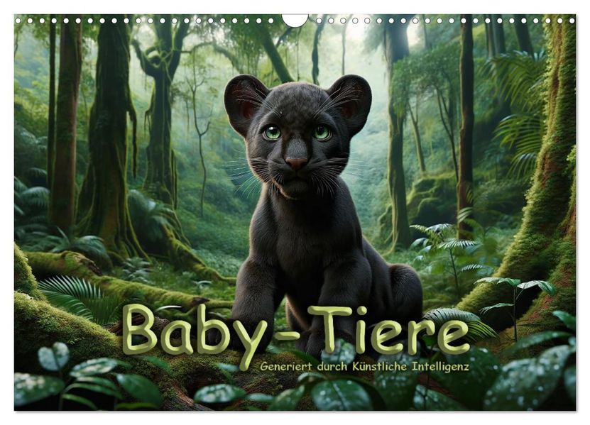 Baby-Tiere (Wandkalender 2027 DIN A3 quer) CALVENDO Monatskalender